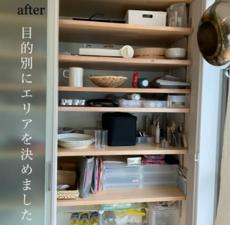 1軍のものから順に、最適な場所を決めていきます。住所が決まったらラベリングをして迷子を防止します。